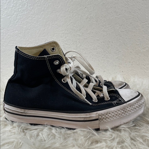 Converse Kids' Chuck Taylor All Star EVA Lift Shoes Black & White Size 5 - Picture 3 of 10
